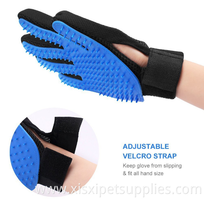 Wholesale Deshedding Tool Five Finger Pet Accessories Cat Silicone Grooming Gloves Combs Pet Cleaning & Grooming Products 10pcs